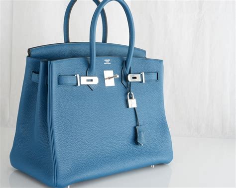 hermes blue bag|blue birkin bag price.